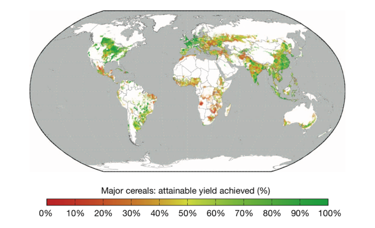 A map with scale bar below it.