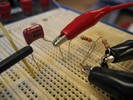 A high pass filter circuit.