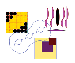 Graphic of intersection theory on moduli spaces.