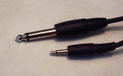 Two audio jacks.